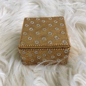 Pier 1 Imports small Gold Trinket Box